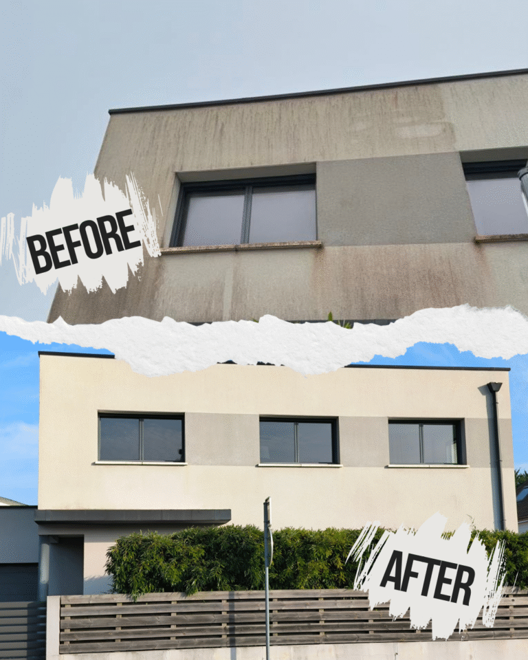 Copie de Neutral Beauty Hairstyle Before After Photo Collage Instagram Post